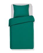 HEMA Dekbedovertrek 140x200/220cm zacht katoen donkergroen, Verzenden, Nieuw