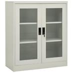 Stalen Archiefkast Lichtgrijs - Tweedekansje - OP=OP, Huis en Inrichting, 100 tot 150 cm, Nieuw, 25 tot 50 cm, 50 tot 100 cm