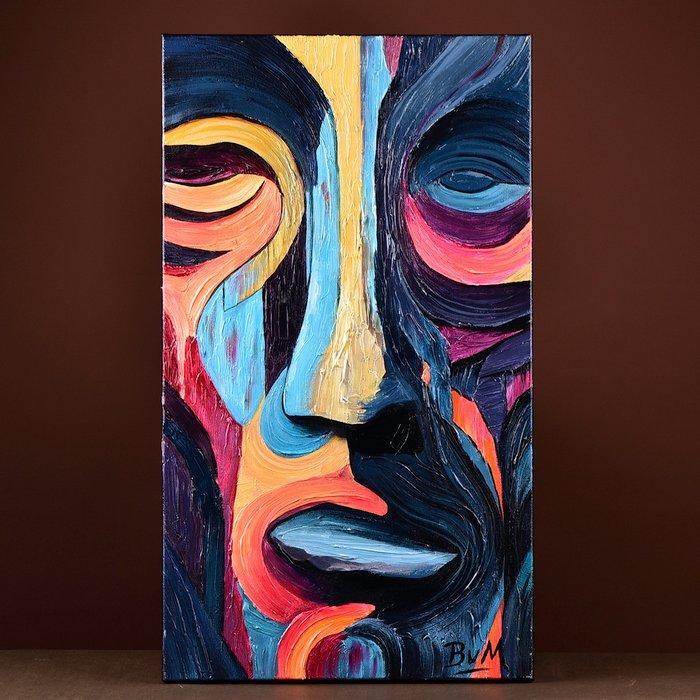 Bart van Mourik - Face of the Fractured Spirit, Antiek en Kunst, Kunst | Schilderijen | Modern