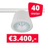 *TIP* LED RAILVERLICHTING CAN WIT 40 SPOTS 3000K + 40M RAILS, Ophalen of Verzenden