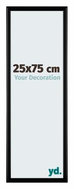 Fotolijst 25x75cm - Zwart Mat - Kunststof - Bordeaux, Verzenden, Nieuw