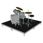 Power Dynamics Deck750 mobiel drumpodium 200 x 200 x 20cm, Verzenden, Nieuw