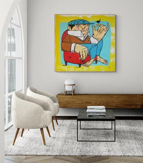 Mar (XX) - Sofa Surfer - XL, Antiek en Kunst, Kunst | Schilderijen | Modern
