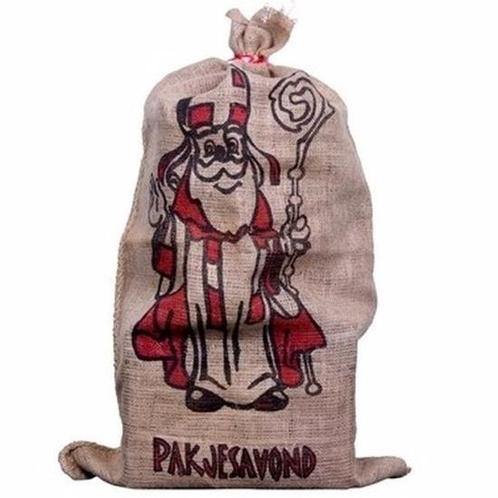 Jute zakken voor Sinterklaas 60 x 102 cm - Sinterklaas acc.., Hobby en Vrije tijd, Feestartikelen, Ophalen of Verzenden