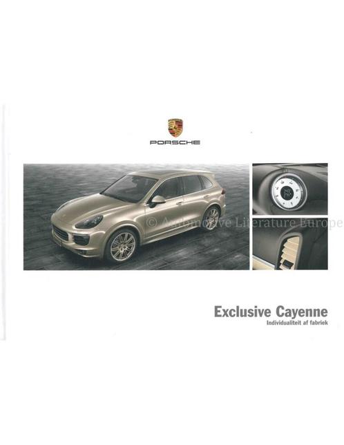 2015 PORSCHE CAYENNE EXCLUSIVE HARDCOVER BROCHURE, Boeken, Auto's | Folders en Tijdschriften, Porsche