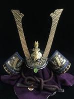 Japanese Vintage Samurai Helmet KABUTO (H:36cm) Okimono