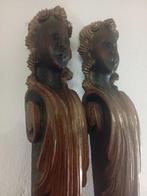 Reliëf, Lesene decorative cariatidi - 77 cm - Hout, Antiek en Kunst