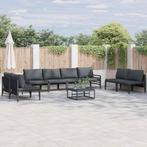 vidaXL Tuin Sofa Set 8 pcs Antraciet Staal, Tuin en Terras, Tuinsets en Loungesets, Verzenden, Nieuw