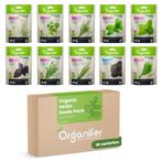 Biologische Kruidenzaden Pakket – 10 Soorten, Verzenden, Gehele jaar, Volle zon, Zaad