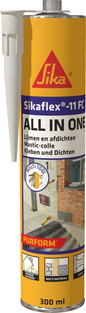 Sika Bouw Sikaflex 11 fc purform 300 ml, zwart, patroon, Doe-het-zelf en Verbouw, Isolatie en Afdichting, Nieuw, Verzenden