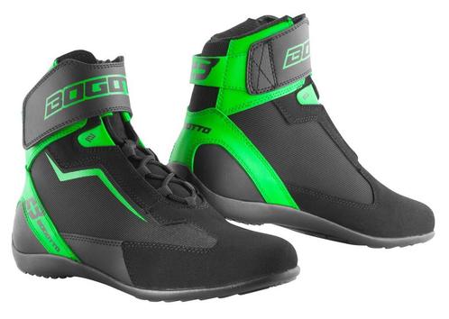 Bogotto Mix District Motorschoenen Zwart Groen, Motoren, Kleding | Motorkleding, Heren, Nieuw met kaartje, Laarzen, Verzenden