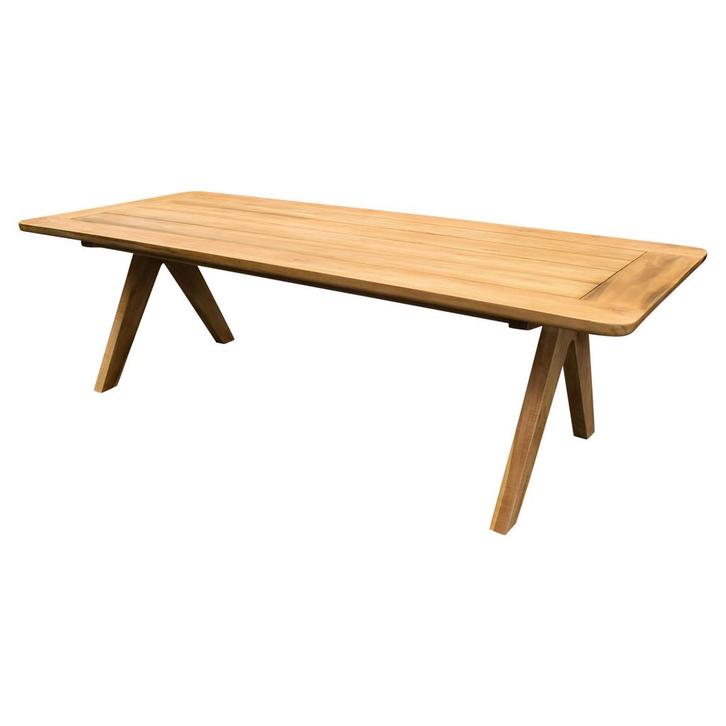 Soerabaya dining tuintafel teak 260x110xH75 cm, Tuin en Terras, Tuintafels, Nieuw, Teakhout, Ophalen of Verzenden