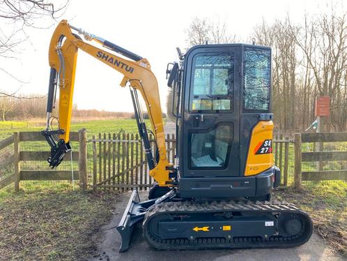 Shantui minigraver Yanmar diesel compact 2.7 ton mini graver, Zakelijke goederen, Machines en Bouw | Kranen en Graafmachines