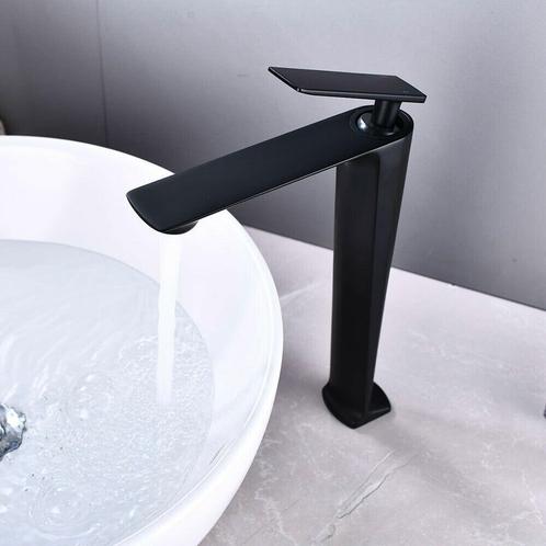 Elegante zwarte mengkraan, Doe-het-zelf en Verbouw, Sanitair, Kraan, Nieuw, Verzenden