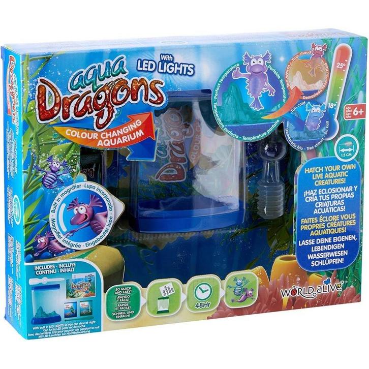 Aqua Dragons - Sea Monkeys Deluxe Aquarium + Colour Led, Dieren en Toebehoren, Insecten en Spinnen