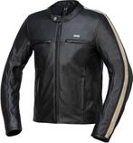 IXS Stripe Zwart Beige Leren Motorjas, Motoren, Kleding | Motorkleding, Nieuw met kaartje, Jas | leer, IXS, Heren
