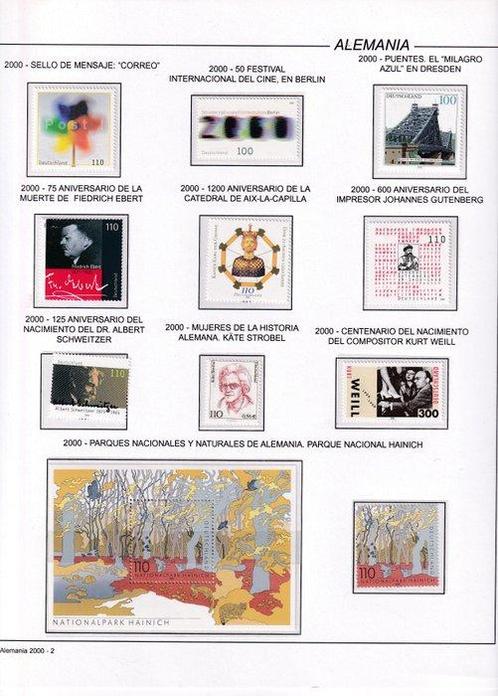 Duitsland, Bondsrepubliek 2000/2004 - Set stempels, kaarten,, Postzegels en Munten, Postzegels | Europa | Duitsland