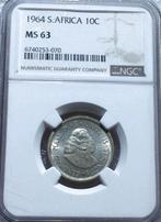 Zuid-Afrika. 10 Cents 1964 Ribeck silver coin (Zonder
