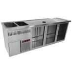 Modulair Barstation | BarLine | 555L  | RVS | 3, Verzenden, Nieuw in verpakking