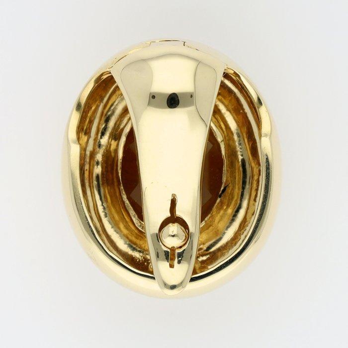 Hanger - 14 karaat Geel goud, Witgoud - Citrien, Sieraden, Tassen en Uiterlijk, Antieke sieraden