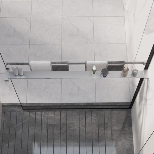 vidaXL Wandschap voor inloopdouchewand 100 cm aluminium, Huis en Inrichting, Badkamer | Badtextiel en Accessoires, Nieuw, Verzenden