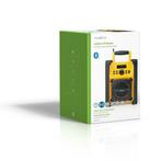 FM-Bouwradio | 15 W | Bluetooth® | IPX5 | Handvat | Geel / Z, Audio, Tv en Foto, Radio's, Ophalen of Verzenden, Nieuw
