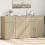 vidaXL Dressoirs 2 st 79x38x80 cm bewerkt hout sonoma, Huis en Inrichting, Kasten | Dressoirs, Minder dan 50 cm, Verzenden, 75 cm of meer