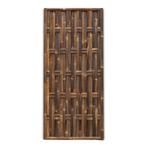 Gevlochten bamboe schutting Verticaal - 90 x 200 cm - Donker, Tuin en Terras, Schuttingen, Verzenden, Nieuw