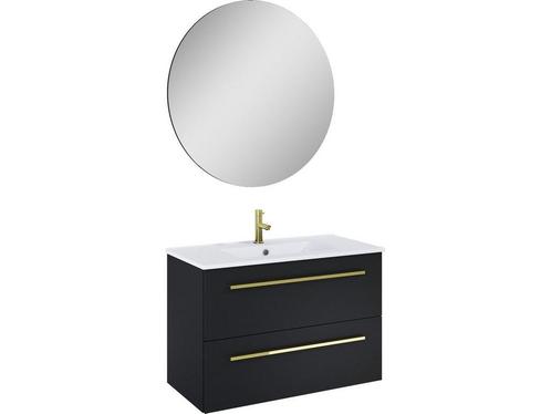 Atlantic Stella badmeubelset met spiegel en witte wastafel, Huis en Inrichting, Woonaccessoires | Overige, Nieuw, Verzenden