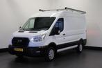 Ford Transit 2.0 TDCI 130PK L2H2 EURO 6, Stof, Gebruikt, Wit, Dealer onderhouden