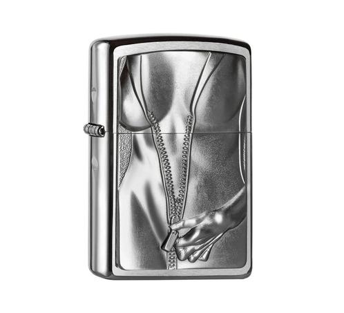 Zippo Zipper Girl, Verzamelen, Rookartikelen, Aanstekers en Luciferdoosjes, Aansteker, Verzenden