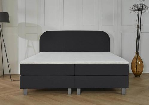 ACTIE! Boxspring Athene 180 200 Zwart, Huis en Inrichting, Slaapkamer | Boxsprings, 180 cm, 200 cm, Zwart, Tweepersoons, Nieuw