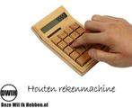 Houten Rekenmachine / Calculator op Zonne-Energie, Verzenden, Nieuw in verpakking