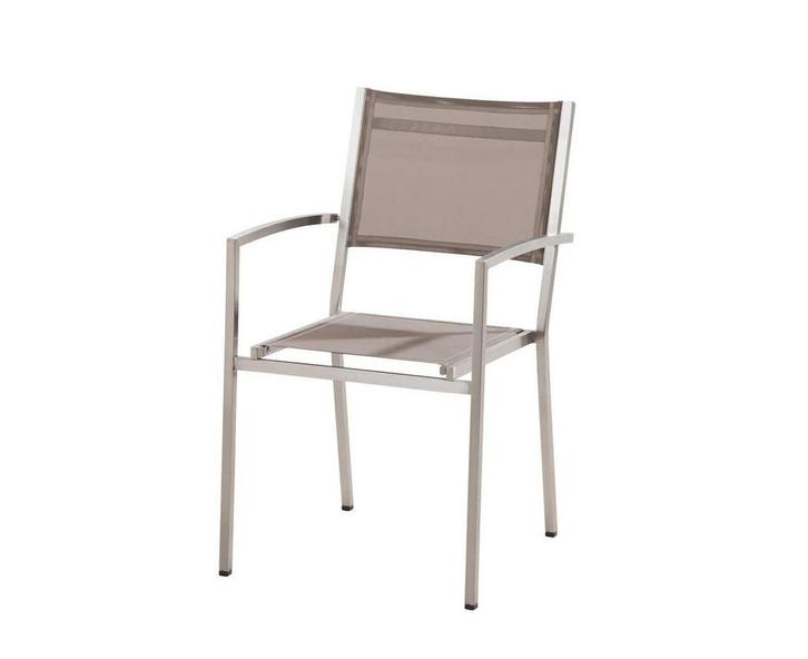 4 Seasons Outdoor Plaza stapelbare stoel mocca SALE |, Tuin en Terras, Tuinsets en Loungesets, Ophalen of Verzenden