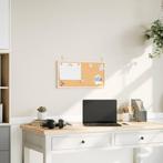 vidaXL Bord in kurk met massief grenenhouten frame 60x30 cm, Verzenden, Nieuw in verpakking