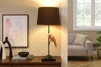 Design Tafellamp WILDLIFE 75cm Zwart Terracotta Ronde, Huis en Inrichting, Lampen | Tafellampen, Ophalen of Verzenden, Nieuw