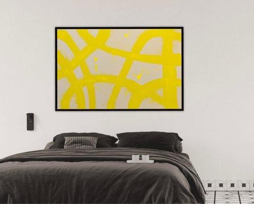 Stefanie Raus - Monochrome Geste Gelb 542 XXL, Antiek en Kunst, Kunst | Schilderijen | Modern