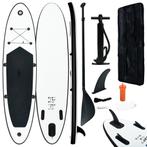 vidaXL Stand Up Paddleboardset opblaasbaar zwart en wit, Watersport en Boten, Suppen, Verzenden, Nieuw