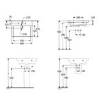 Wastafel Villeroy & Boch Subway 3.0 47x60x16.5 cm Wit Alpin, Ophalen of Verzenden, Nieuw