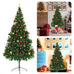 Cheqo® Kerstboom - Kunstkerstboom 210 cm - Met Verlichting e, Verzenden, Nieuw