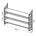 [en.casa] Wandplank Strängnäs verstelbaar 50x60x15 cm olijfg, Huis en Inrichting, Woonaccessoires | Wandplanken en Boekenplanken