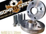Spacers 20mm vw golf 1 2 3 polo up 4x100 57,1 Spoorverbreder, Verzenden
