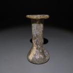 Oud-Romeins Glas Flask. 1e-2e eeuw n.Chr. Hoogte 7,3 cm.