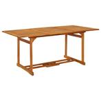 vidaXL Tuintafel 180x90x75 cm massief acaciahout, Verzenden, Nieuw, Hout