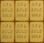 3 grams (6 x 0,5 Grams) - Goud .999 - Valcambi, Switzerland, Postzegels en Munten, Edelmetalen en Baren