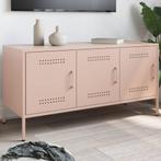 Tv-meubel 100,5x39x50,5 cm staal roze, Huis en Inrichting, Kasten | Televisiemeubels, Verzenden, Nieuw