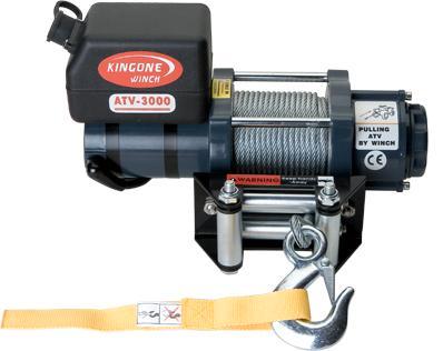 KingOne Winch - ATV-3000C Steel Cable, Doe-het-zelf en Verbouw, Lieren en Takels, Ophalen of Verzenden