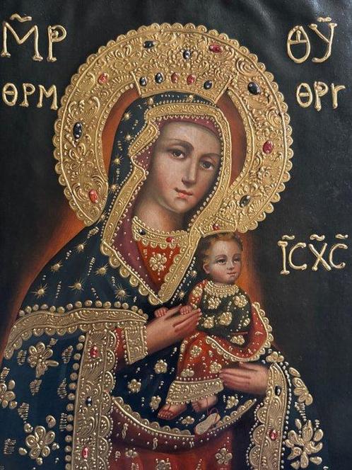 Peruvian Cuzco School - Our Lady of the Perpetual Help - 41, Antiek en Kunst, Kunst | Schilderijen | Klassiek