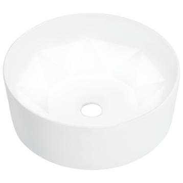Wastafel 36x14 cm wit keramiek - Retourdeal! 41% Korting beschikbaar voor biedingen