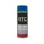 BTC Deco Spray RAL5010 Hoogglans, Doe-het-zelf en Verbouw, Nieuw, Ophalen of Verzenden